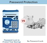Pup Go Digital Money Box for Kids Cam Blue Password Safe Auto Money Scroll view 6