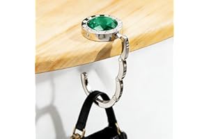 Foldable Desk Hook for Handbags: Universal Under-Table Purse Hanger, Compact Portable Bag Holder for Backpacks, Lunch Bags, U