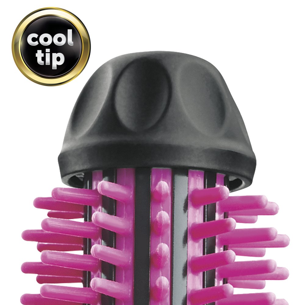 Revlon Silicone Bristle Heated Hair Styling Brush, 1 inch barrel : Beauty