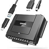 Unitek USB C to SATA IDE Adapter - External Hard Drive Adapter Converter Kit for Universal 2.5/3.5 inch HDD/SSD Hard Drive Di