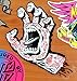 Santa Cruz Screaming Tattoo Hand Skateboard Sticker - Approx 15cm high. skate surf snow bmx guitar