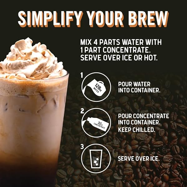 JAVA HOUSE COLD BREW COFFEE, DECAF COLOMBIAN 4:1 LIQUID CONCENTRATE, 32 OUNCE BOTTLE