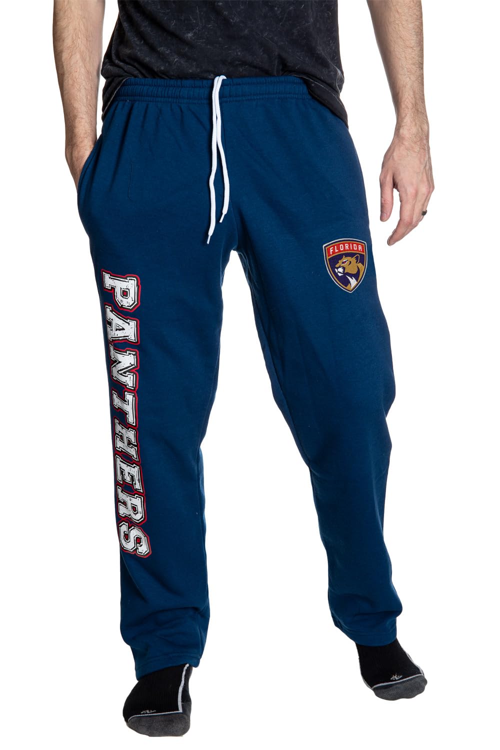 NHL Men's Premium Fleece Official Team Sweatpants (Florida Panthers, Small) Image