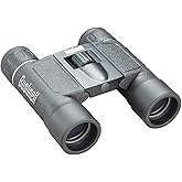 Bushnell Powerview 10x25 Compact Binoculars -High-Power Folding Roof Prism, Lightweight & Portable, Non-Slip Grip, Ideal for Sports, Wildlife, and Outdoor Adventures, Black