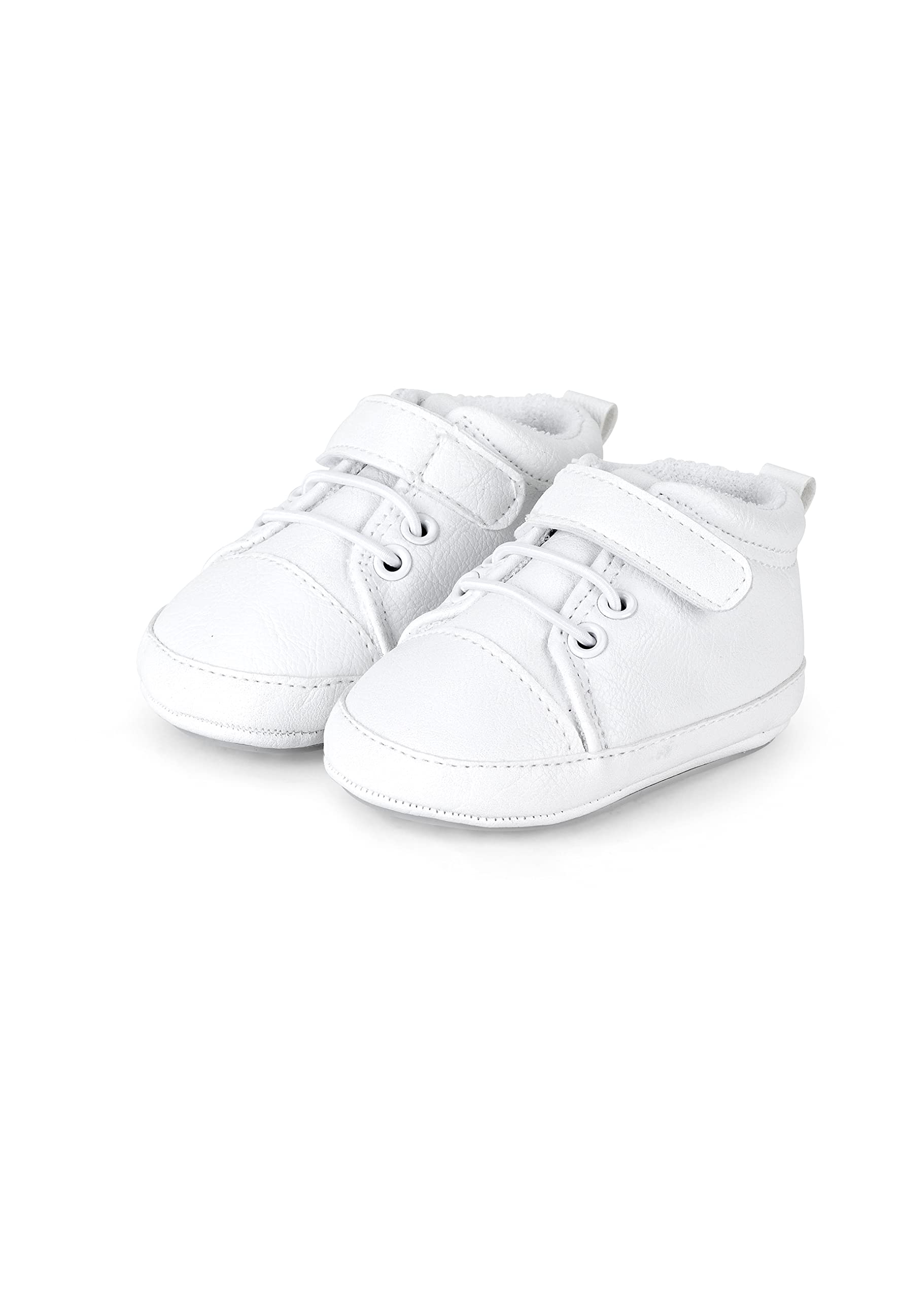 Sterntaler Baby Shoes, Unisex Babies’ Slippers, White (White 500), 4 (20 EU)