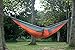 CCTRO Double Camping Hammock, Portable Lightweight Nylon Parachute Travel Camping Hiking Hammocks with Tree Straps & Carabiners for Outdoors Backpacking, Camping, Travel, Beach, Yard