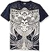 Just Cavalli Mens Skull Tee, Nine Iron, M
