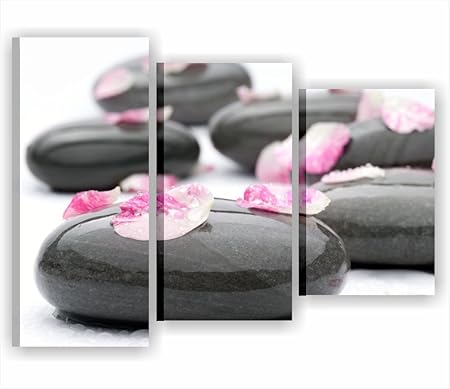 Benessere Zen 5 Quadro Moderno Su Tela Intelaiato 90x45 Cm Quadri Arredamento Casa Salotto Ufficio Spa Bianco Camera Da Letto Bagni Moderni Arredamento Casa