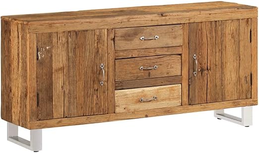 Sideboard Bahnschwellen Holz Recycelt Massiv 160 X 40 X 76 Cm Mobel Schranke Buffets Sideboards Amazon De Garten