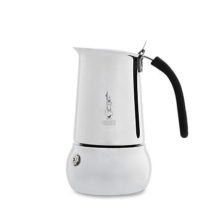 Bialetti 4882 Espressokocher 4 Tassen, Edelstahl, silber