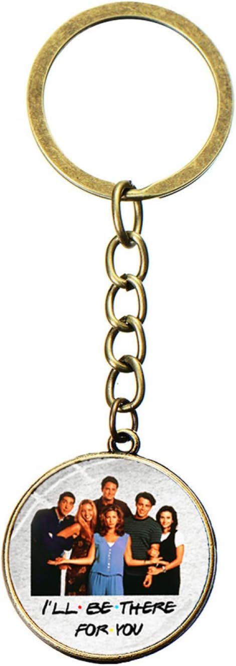Noah interesting 1Pc Friends Tv Show 25Th Anniversary Jewelry I will Be There For You Keyring Keychain For Good Friend Gift(None 7)