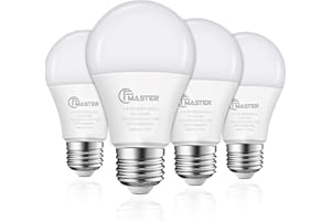 CFMASTER A19 LED Light Bulbs, 9W(80W Equivalent) LED Bulbs, E26 Standard Base, Daylight 5000K, 800 Lumens, Non-Dimmable, 9W Bright White Light Bulbs for Home Office, UL ETL Certificated(4-Pack)