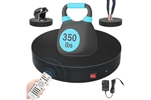 COMXIM 32cm Rotating Platform, 350lbs Capacity Motorized Electric Turntable, Heavy Duty Motorized Rotating Base, Large Motorized Rotating Display Stand,Photography Turntable for Photography,Exhibition
