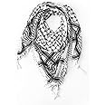 Bethlehem Gifts TM Traditional Palestinian Keffiyeh Shemagh Agal Rope from The Middle East (Black Keffiyeh)