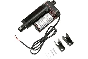 DUPDMKIN Linear Actuator 12V DC with Mounting Brackets 900N(225lbs) Electric Linear Actuator for Home Automation, Outdoor, Agriculture and Industrial Equipment (2"/50MM, 900N)