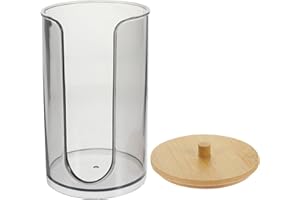jojofuny Bathroom Cup Holder Dispenser for Rinsing Black Plastic Round Design for Home and Hotel Use