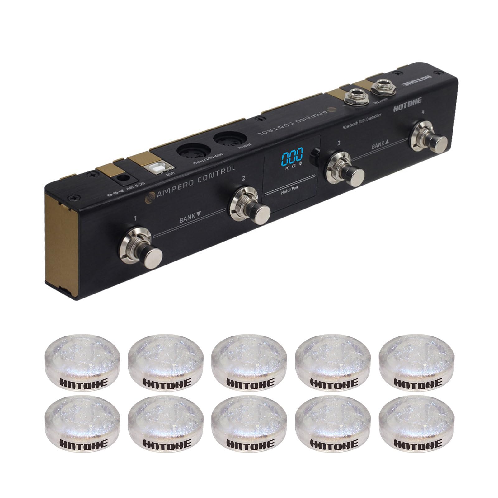 Photo 1 of HOTONE MIDI Foot Controller Pedal Bluetooth Ampero Control 4 Button