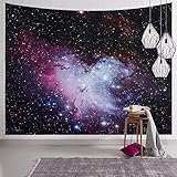 SYNEE Galaxy Stars Wall Tapestry Outer Space Tapestry Colorful Nebula Tapestry Night Sky Tapestry for Room (70.9 x 92.5 inches)