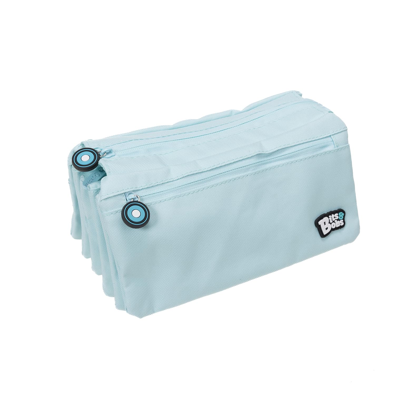 Grafoplás | School Case Four Compartments | Light Blue | 23 x 12 cm | Bits & Bobs | Soft Colours, Soft Blue, 23x12cm, School