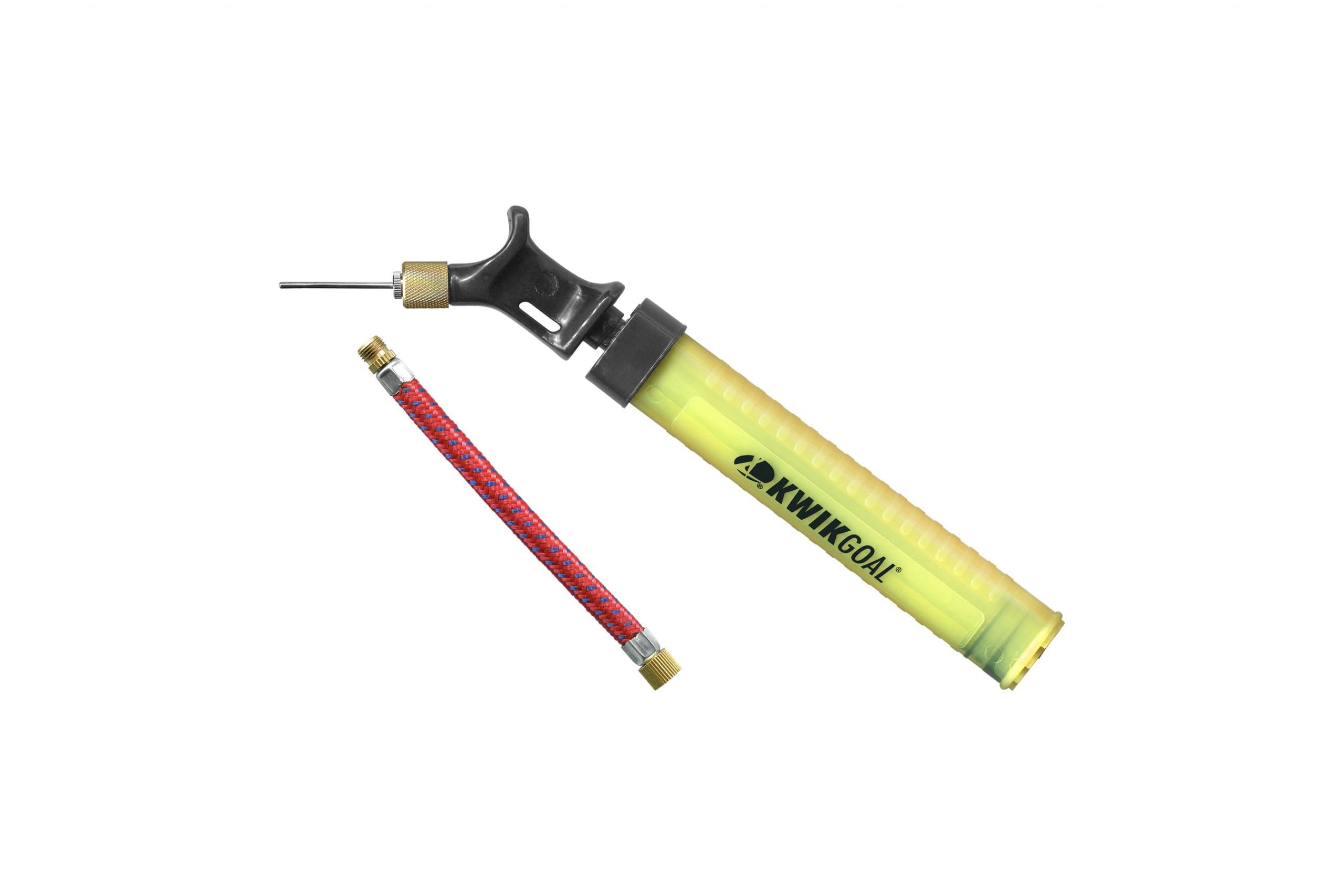 Kwik Goal Finger Grip Hand Pump, Hi Vis Yellow