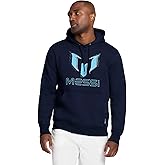 Messi mens Mesh Fleece Hoodie, Hooded Pullover Sweatshirt With Drawstring, Comfortable Fit