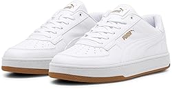 PUMA Men's Caven 2.0 Sneaker, White-Gold-Gum, 10