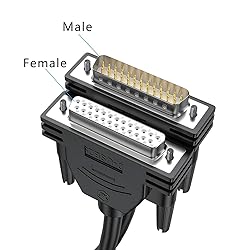 JUXINICE DB25 Male to Male Cable 3 feet, 26awg
