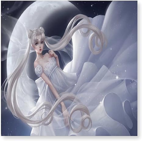 Amazon 美少女戦士セーラームーン リビングルームの装飾画現代のミニマリストフレームレス絵画ぶら下げ絵画ソファ背景壁画アニメ風景画 アートフレーム ポスター オンライン通販