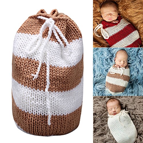 Sunmig newborn baby photo prop sleeping bag handmade cr…