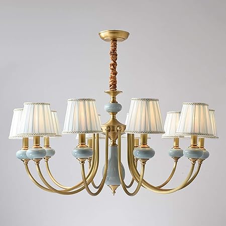 ZXL Araña Decorativa de cerámica de la Sala de Estar Americana de