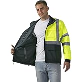 JORESTECH High Visibility Reversible Safety Jacket with Removable Sleeves for PPE