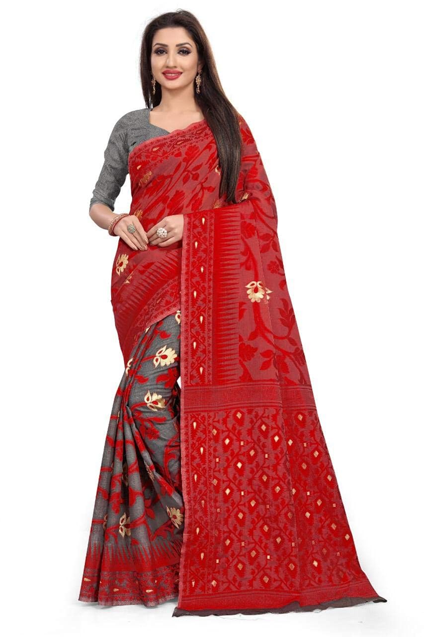 Buy Proton Fabrics S Exclusive Soft Cotton Dhakai Jamdani At Amazon In