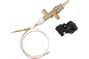 Lemfema Propane Gas Patio Heater Repair, Replacement Parts for Thermocouple Sensor & Dump Switch Controls Safety Kit,Main Control Valve with Pilot Port Kit