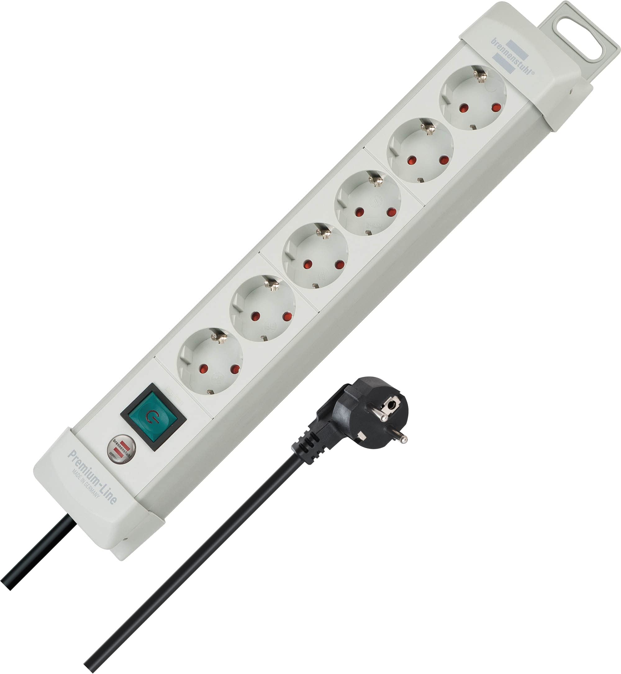 Brennenstuhl Premium-Line Steckdosenleiste 6-fach lichtgrau 3m