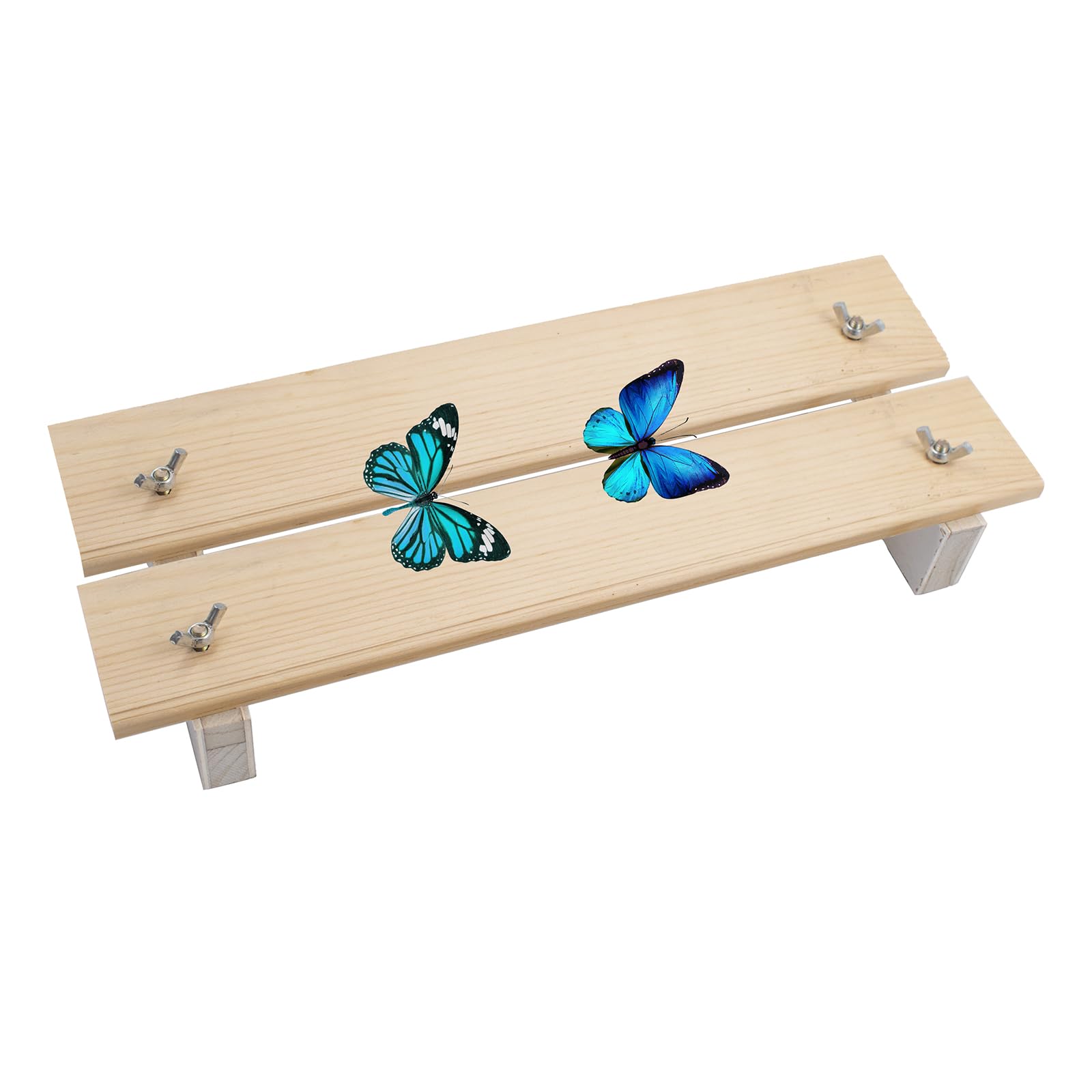 Photo 1 of Adjustable Insect Pinning Board, Wood V-Shaped Butterfly Specimen Spreading Tool, Bug Display Board for Science Education and Lab Experiment Tool (EVA Foam Mat Not Included)