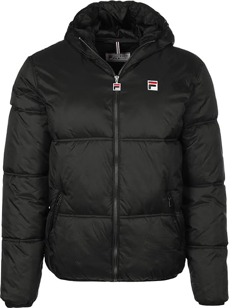 fila padded jacket with buckle fastening and chest logo
