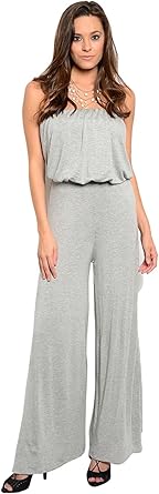 gray dressy jumpsuit