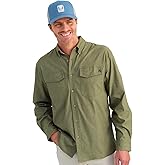 HUK - Men's HUK - Hawser Heather Flannel, Long Sleeve Button Down Shirt