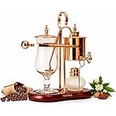 Nispira Belgium Royal Family Balance Syphon Unique Gravity Vintage Coffee Maker Vacuum Brewing System Copper 500 ml