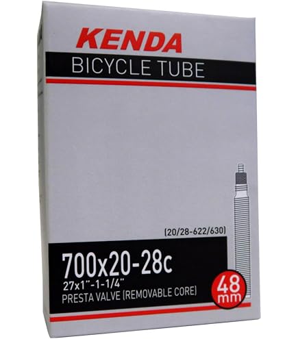 Kenda Fahrradschläuche 4er-Set – 700x20/28c, 48 Mm Presta-Ventil, Made In Taiwan