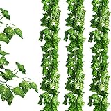 JPSOR 24 Pack (79 Inches Each) Fake Ivy Artificial Ivy Leaves Greenery Garlands Hanging for Wedding Party Garden Wall Decoration
