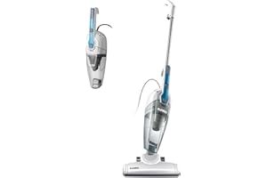 Eureka Corded Stick Vacuum Cleaner for Home Pet Hair, Lightweight Stick Vacuum Cleaner with Powerful Suction for Carpet Tile and Hard Floor, Aqua Blue, 3-in-1 Handheld Vac NES100