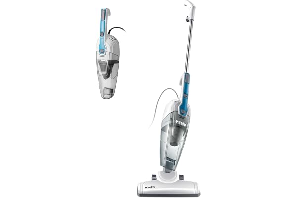 Eureka Home Lightweight Corded Stick Vacuum Cleaner, Powerful Suction Convenient Small Vacuum for Hard Floor, 3-in-1 Hand Vac