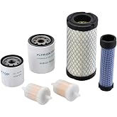 FLTRUCKTOP Filter Kit for Kubota BX1500D BX1800D BX1830D BX1850D BX1860 | BX2230D BX2350D BX2360 BX2370 BX24D BX25 G2160 GR2110 GR2120 ZD18 ZD18F ZD21 HH150-32430 K1211-82320 12581-43012 HHK20-36990