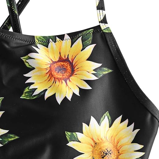 zaful sunflower tankini