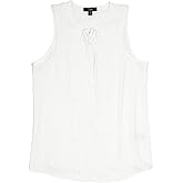 J.Crew Women's Pleated Tie-Neck Tank Blouse