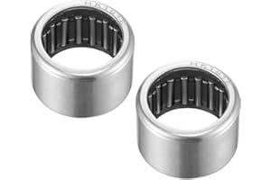 Kozelo 2pcs HK1816 Needle Roller Bearings - [18mm Bore Dia x 24mm OD x 16mm Width] with Steel Cage for Agricultural Equipment Use, Open End