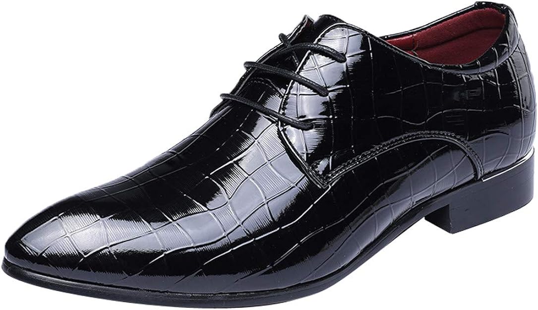 Amazon ビジネスシューズ メンズ ローヒール 紳士靴 おしゃれ 高級靴 軽量 フォーマル スーツシューズ 防滑 履きやすい レースアップ ローカット 靴 通勤 通学 カジュアル 普段用 冠婚葬祭就活 結婚式 パーティー ドレス シューズ Monikall モニカル シューズ メンズ