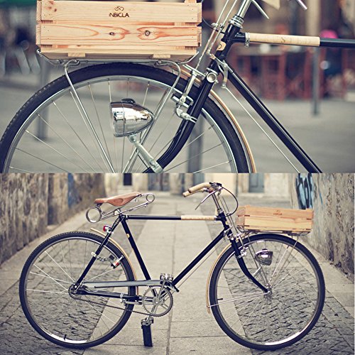 NNDA CO Hot Retro Bicycle Vintage Bike Accessory Front Light Bracket 3LED Headlight Lamp - Thumbnail 2