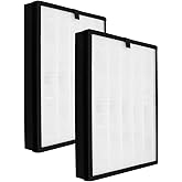 2 Pack 400 Replacement Filter Compatible with 400 Air Purifier, 3-in-1 Filter Replacement, 4-Stage Filtration Activated Carbon